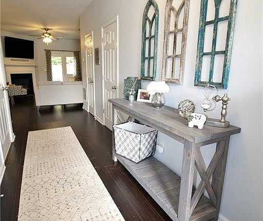 Entryway *Furniture not included in rental, shown for reference