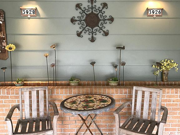 Front porch in carport