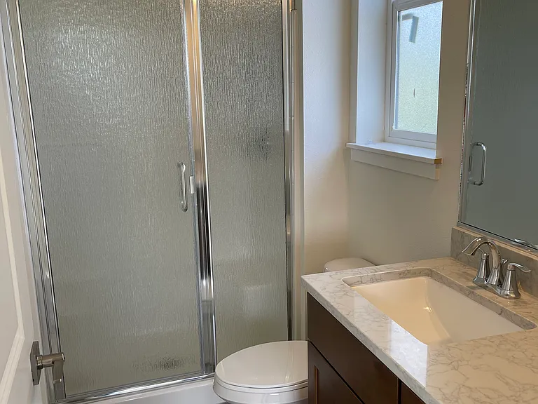 3/4 bath attached to primary bedroom