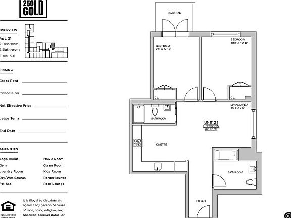 2nd image of 250 Gold St #431