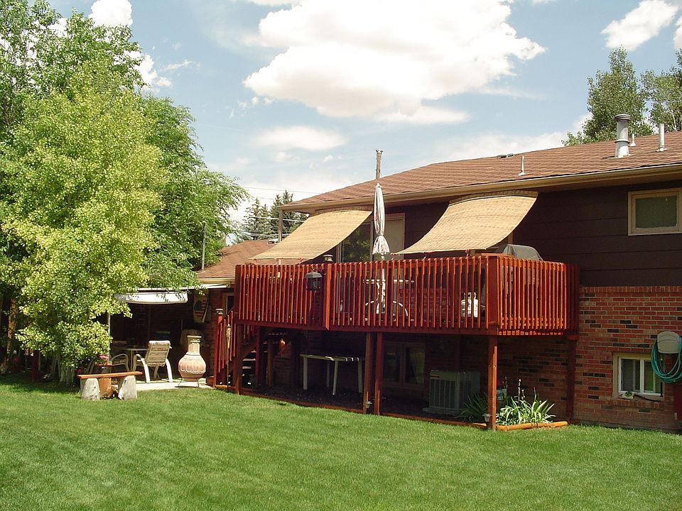 Back deck and yard