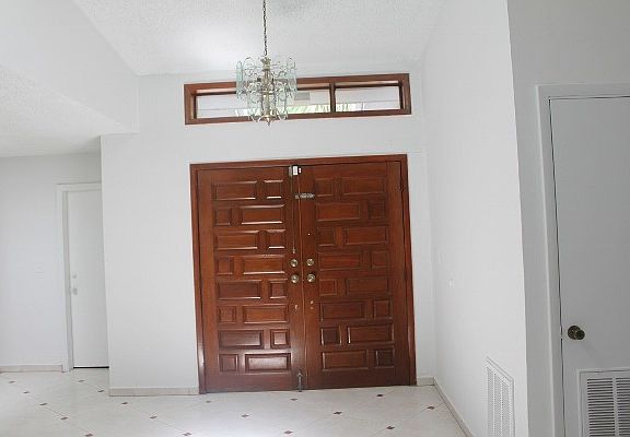 Front door on the inside