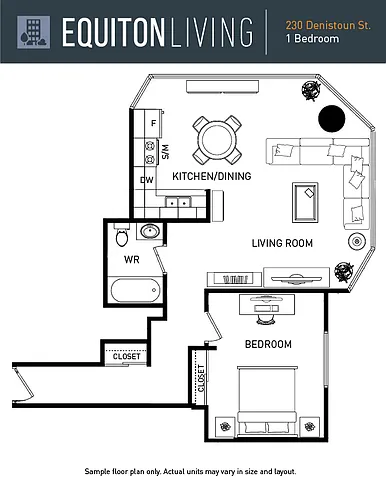 Floor plan 1 Bedroom