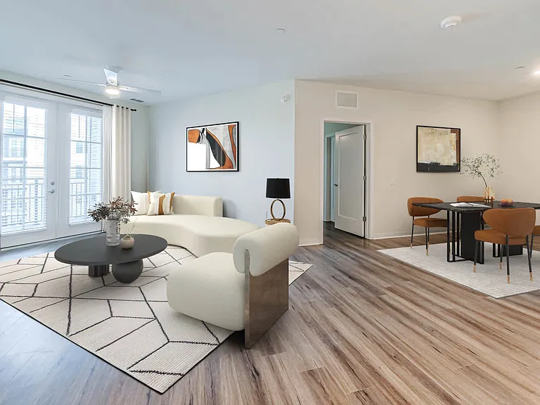 Living Room with Hard Surface Flooring