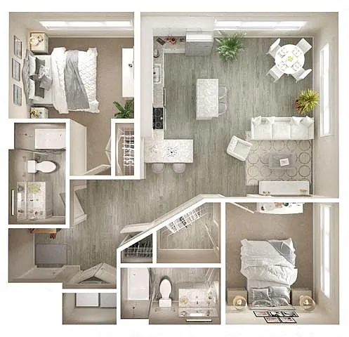 Floor plan B2 Corner