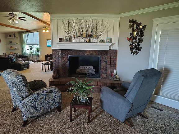 Gas fireplace (main level)