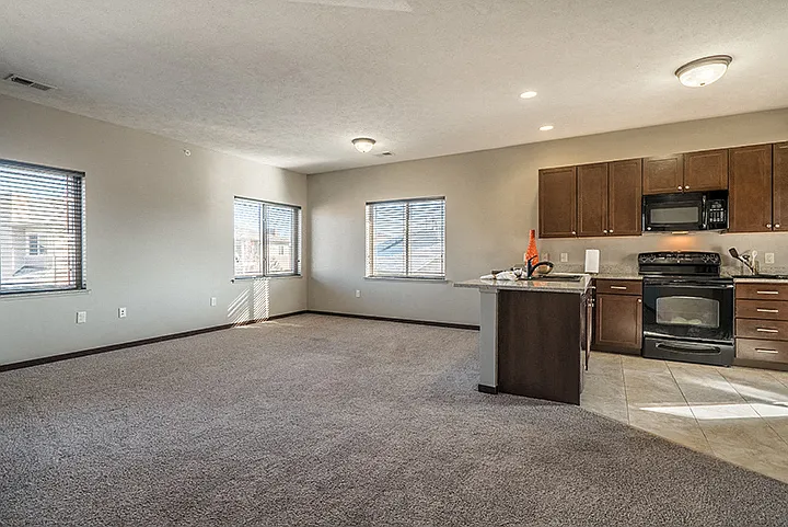 Our Birch floor plan features an ultra-spacious living room with room for a dining space.