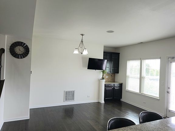 Dining area with hutch