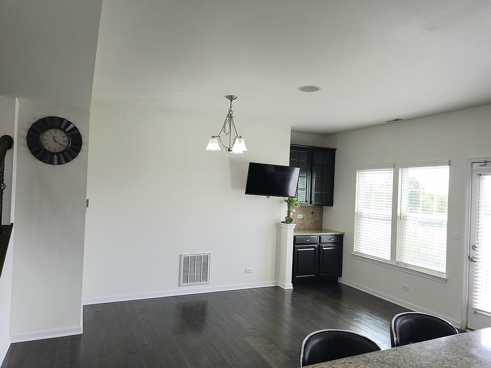 Dining area with hutch