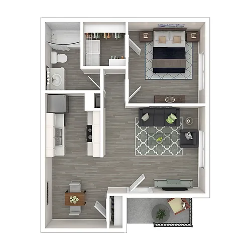 Floor plan One Bedroom