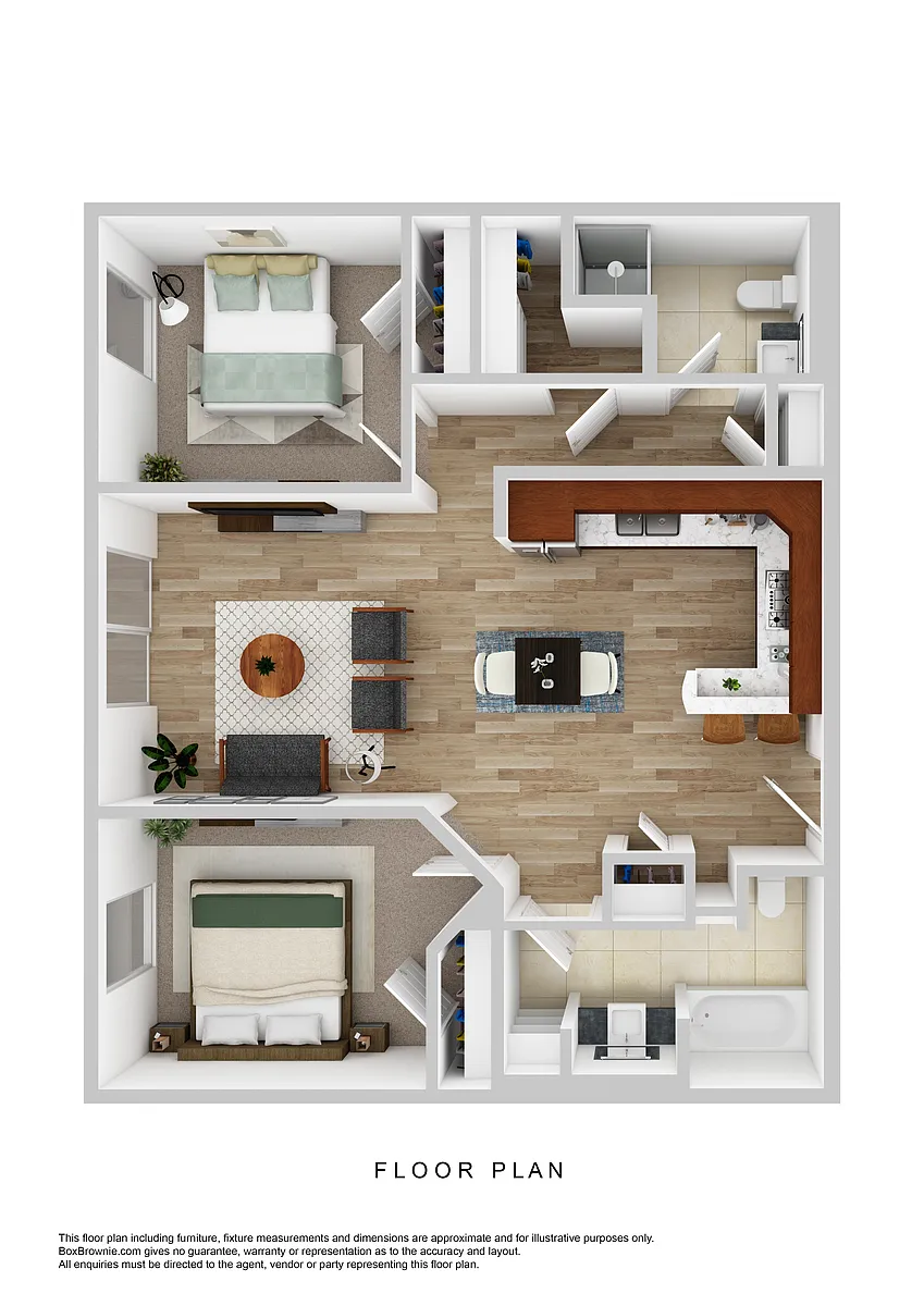 Floor plan 2 Bedrooms