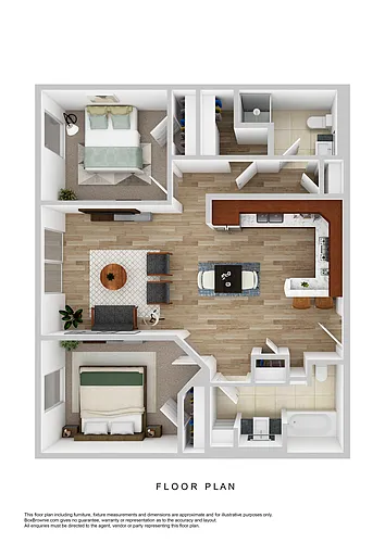 Floor plan 2 Bedrooms