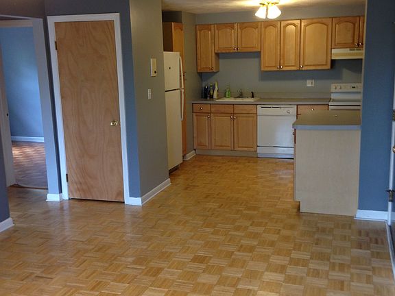 living area and kitchen