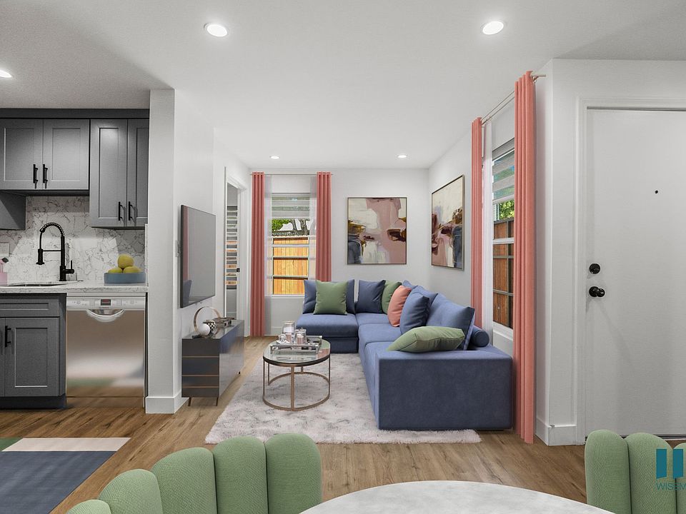Open-Concept Kitchen, Dining, and Living Room