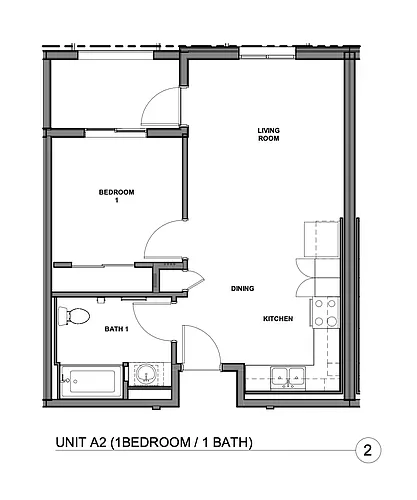 Floor plan 1 Bedroom