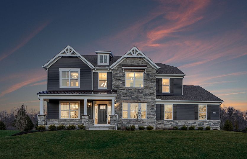 Northern Craftsman Elevation - River Oaks Atwater Model