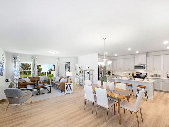 Open-concept living space