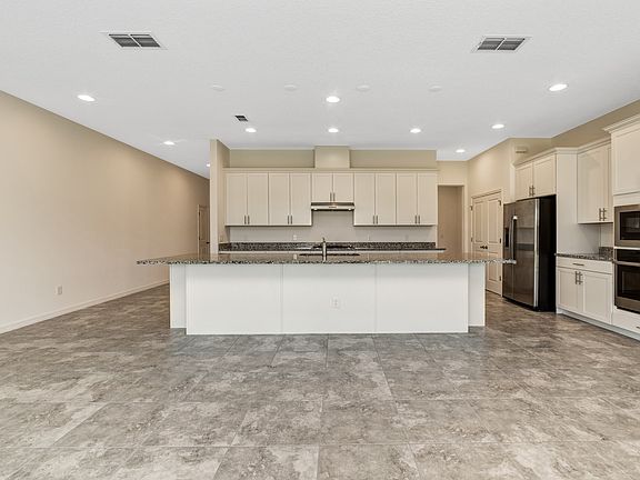 Large center island for meal prep