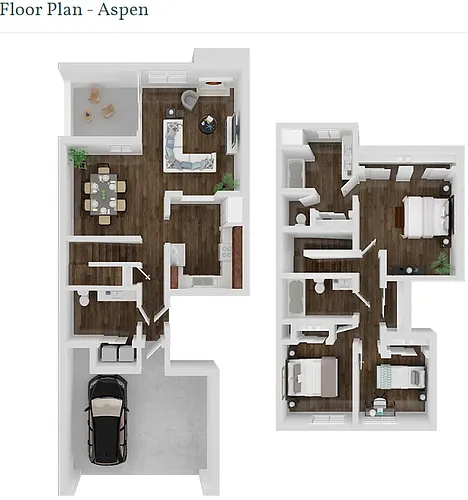 Floor plan Aspen - Traditional