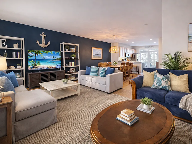 open space, flowing living areas