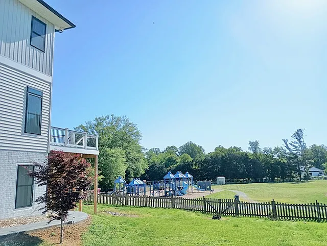 backyard view from right side of house