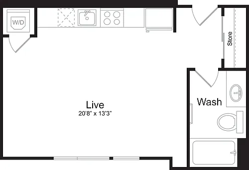Floor plan Studio C