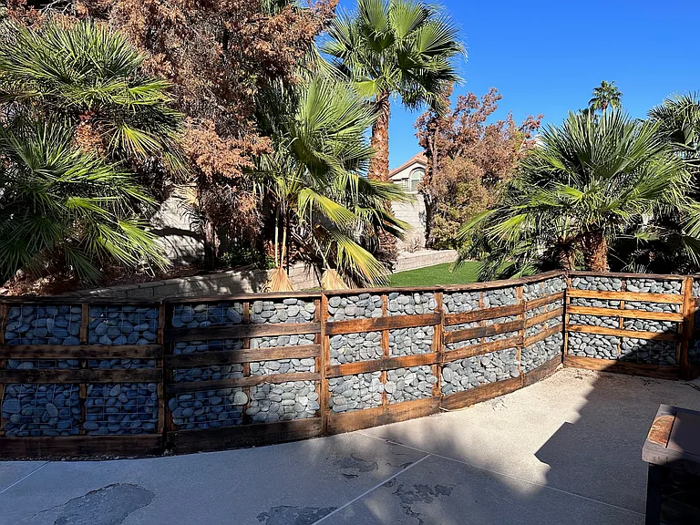Pool is fenced from the rest of the yard.