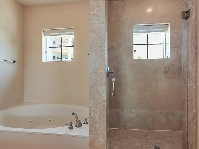 Master Bath Jetted Tub and Walk-In Shower