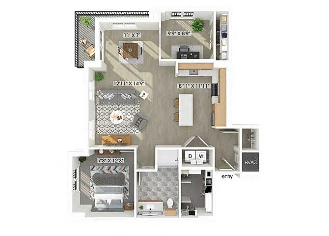 Floor plan A9D