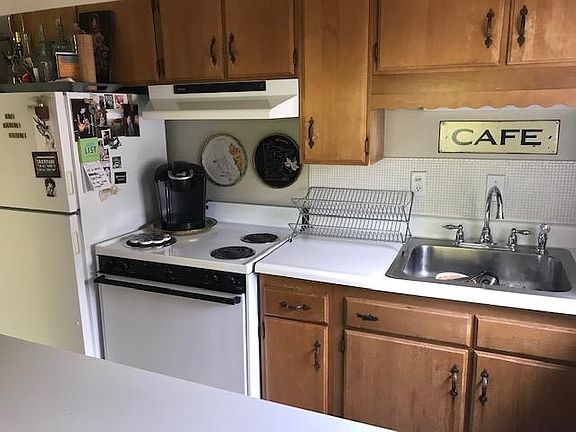 Kitchen with pass thru countertop