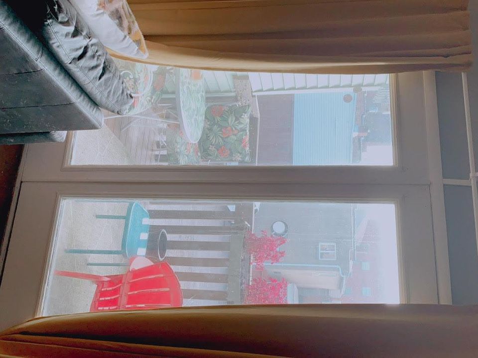 Living area to balcony