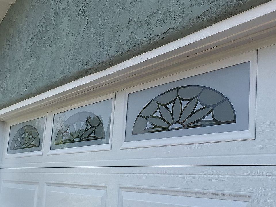 Privacy Glass Garage Door
