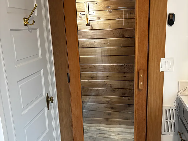 Door to sauna