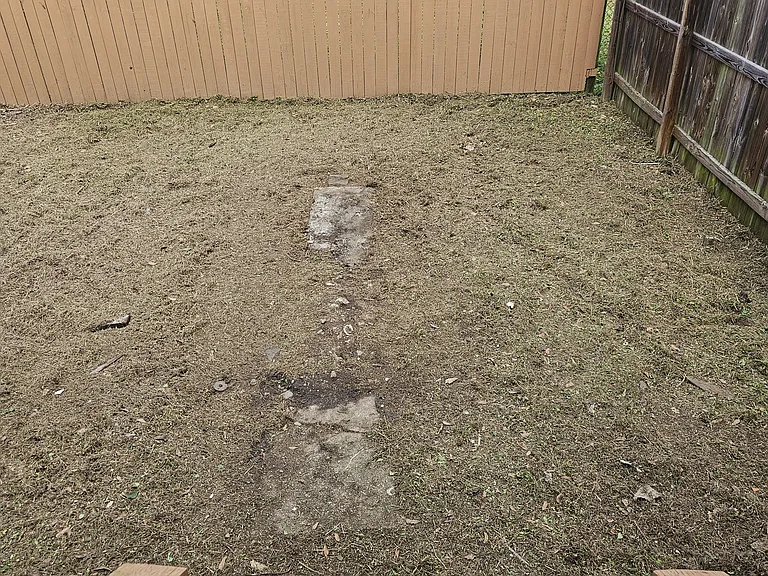 Fenced in yard