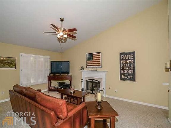 Family room with fireplace