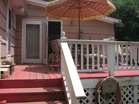 Deck and sun room entrance