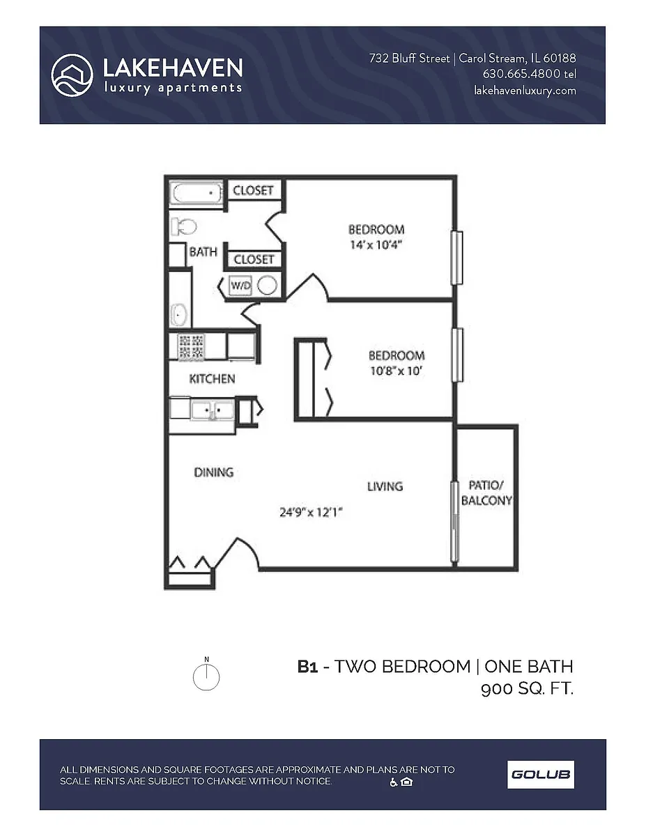 Floor plan 2 Bed 1 Bath Renovated