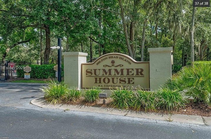 Gated entry to Summer House