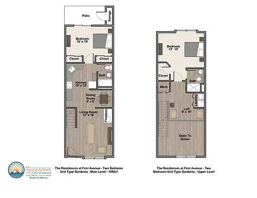 Floor plan Gardenia 2-Bed