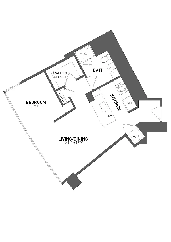 Floor plan Studio-Convertible-S4