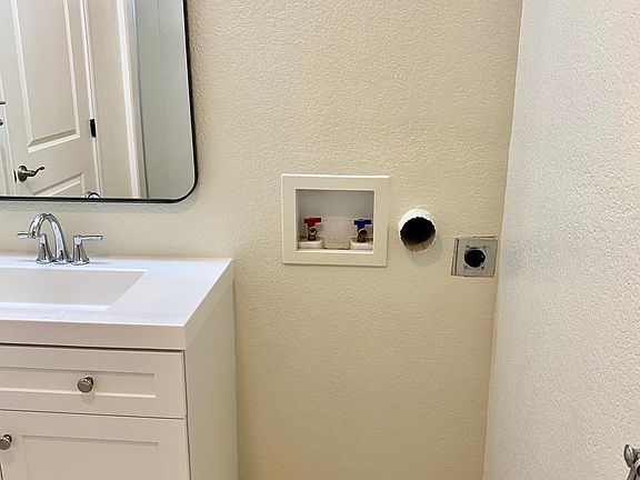 Stack Washer Dryer hookup.