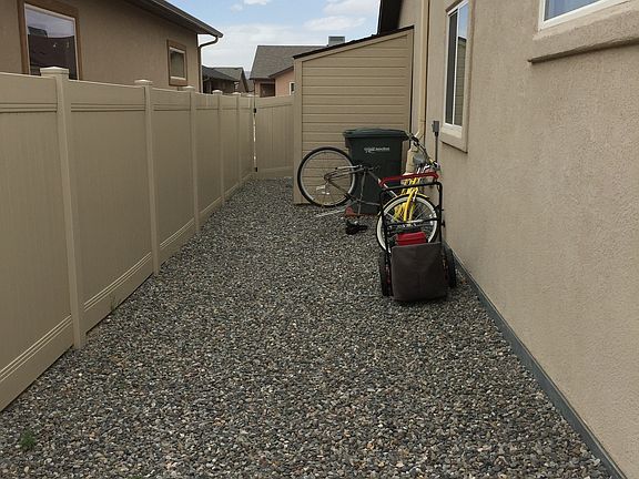 south side with storage shed