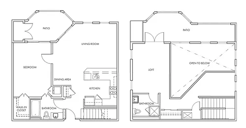 Floor plan SoHo Loft Downtown