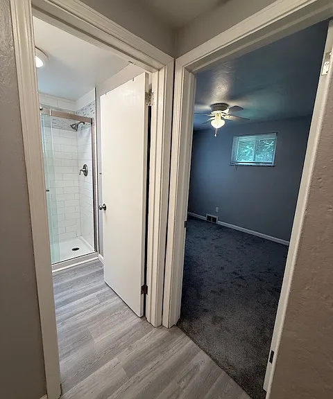 Entry to bathroom and 2nd bedroom.