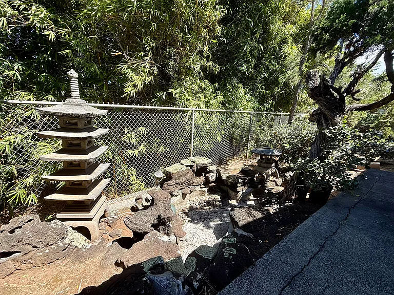 Beautiful, low-maintenance Zen garden area perfect for relaxation.
