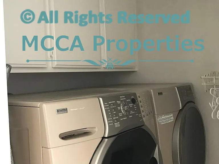 Laundry room with new appliances