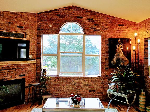 Living Room, Reclaimed Brick