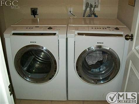 You will love the convenient, separate laundry room with a front loading washer & dryer & storage closet.