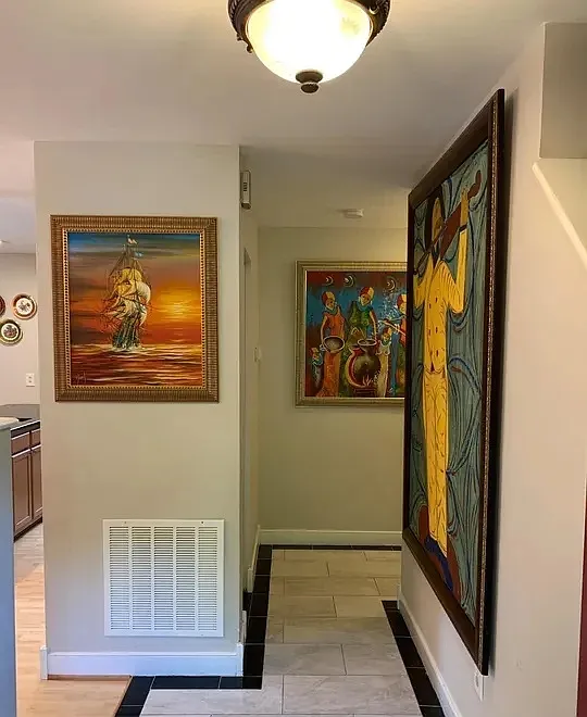 Entry hallway, living room/kitchen on the left. Bedrooms to the right. Stairs to 2nd floor - 9758 Pleasant Gate Ln