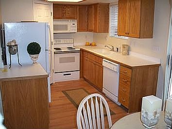 Open Kitchen with planter window and large pantry.